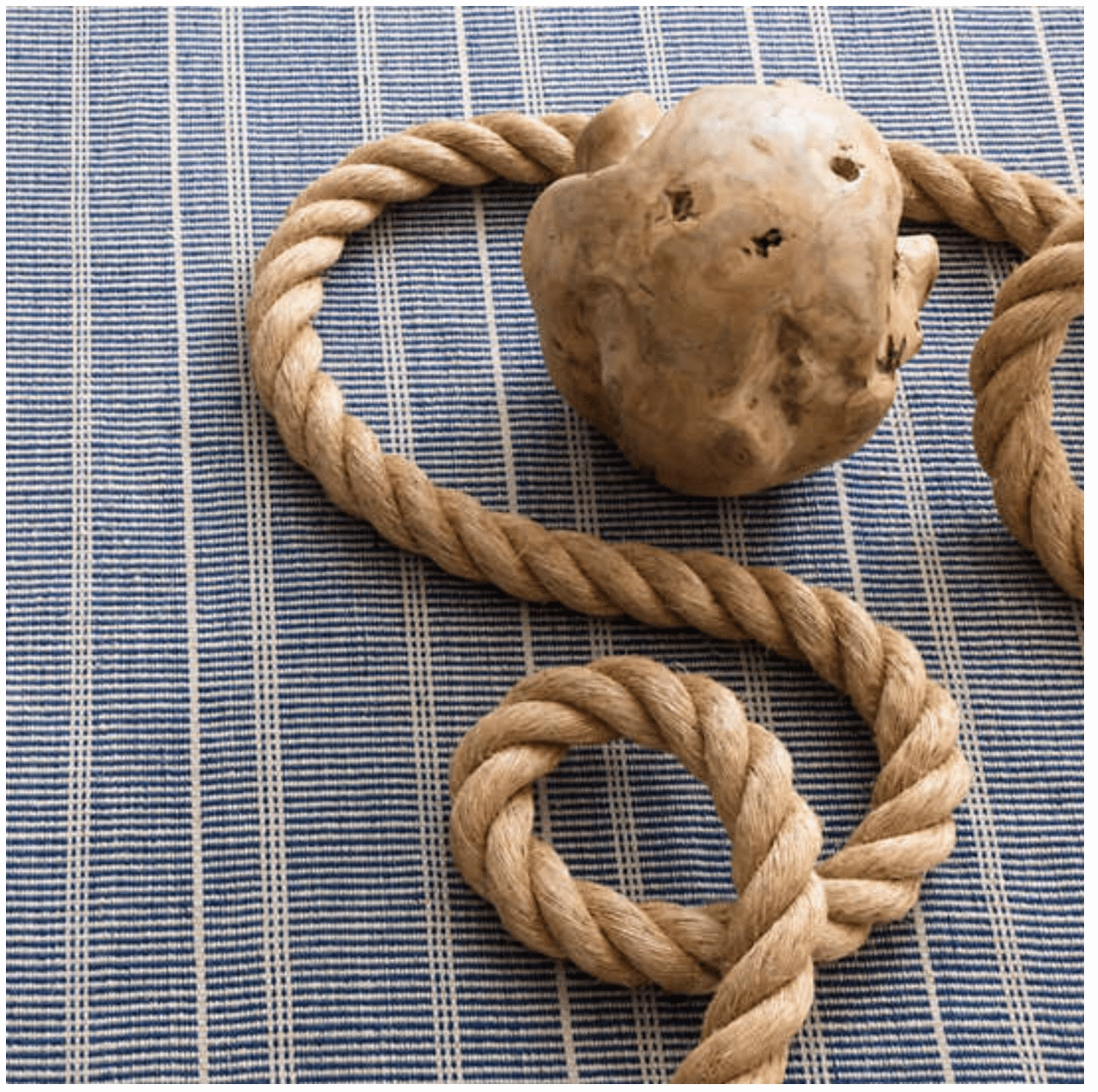 Samson Navy Handwoven Indoor/Outdoor Rug