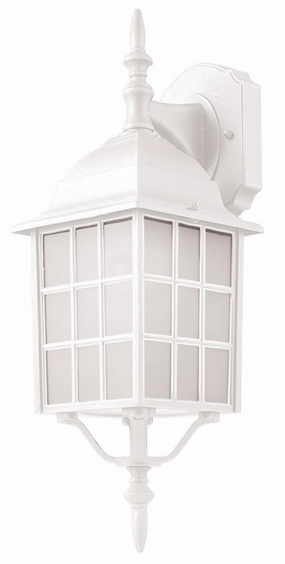 San Gabriel One Light Wall Lantern WhiteOutdoor wall sconces with motion sensor