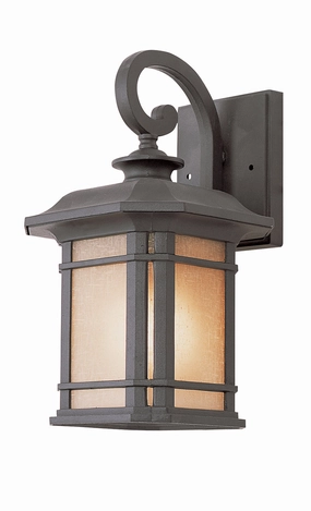 San Miguel One Light Wall Lantern BlackOutdoor wall sconces with motion sensor