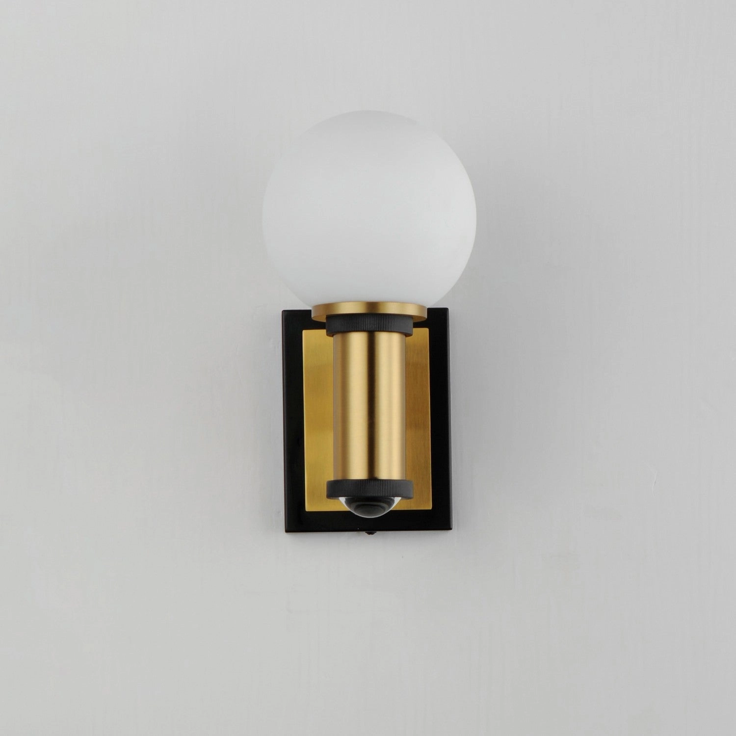 San Simeon LED Wall Sconce Black / Natural Aged Brass