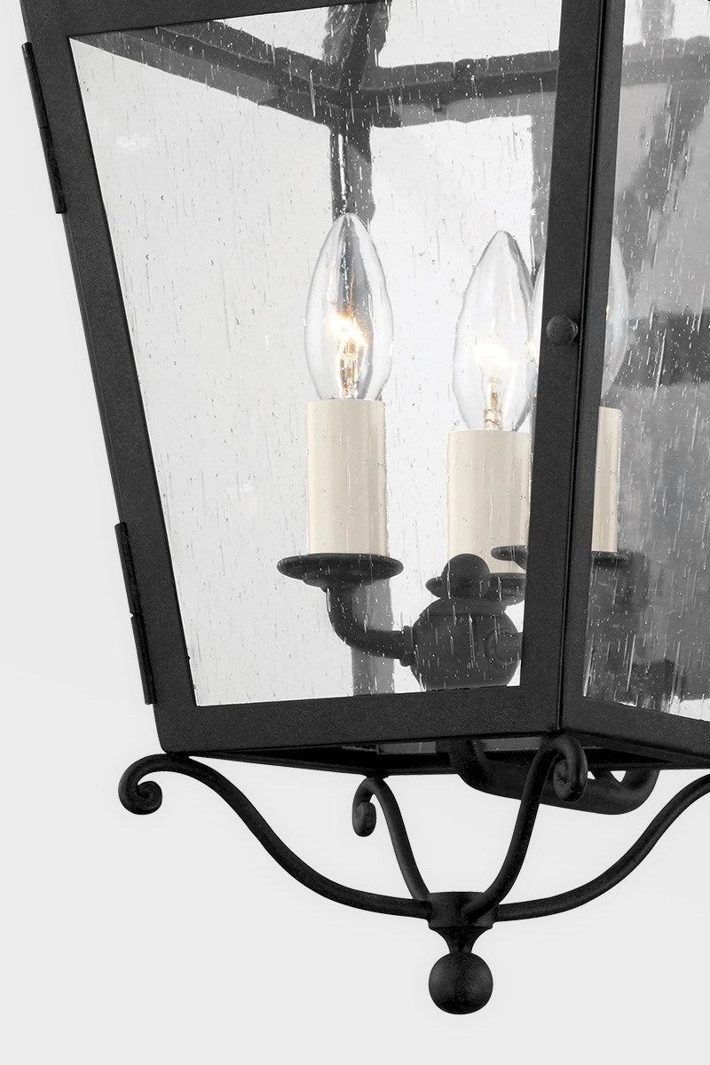 Santa Barbara County Three Light Wall Sconce French Iron