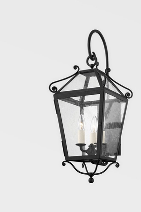 Santa Barbara County Three Light Wall Sconce French IronOutdoor wall sconces with motion sensor