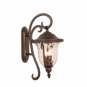 Santa Barbara Outdoor Four Light Outdoor Wall Bracket Burnished BronzeOutdoor wall sconces with motion sensor