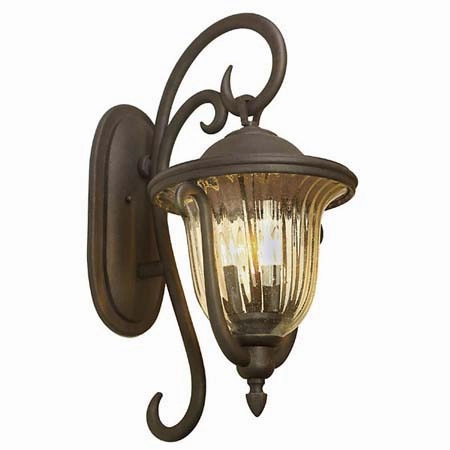 Santa Barbara Outdoor Three Light Outdoor Wall Bracket Textured Matte BlackOutdoor wall sconces with motion sensor