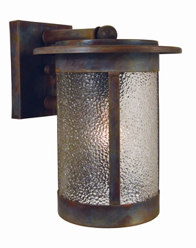 Santorini One Light Wall Mount Raw CopperOutdoor wall sconces with motion sensor