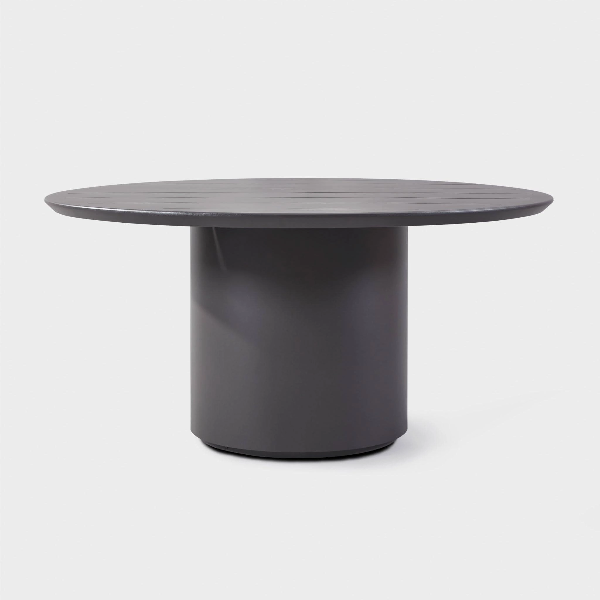 Santorini Outdoor Slatted Round Dining Table 60"