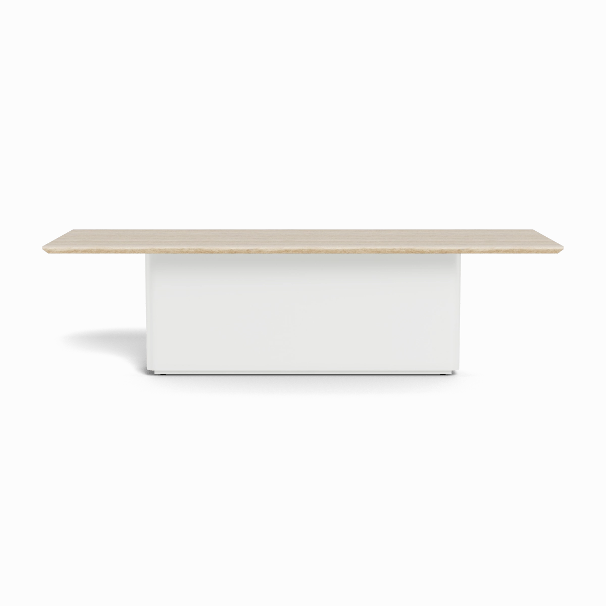 Santorini Outdoor Stone Rectangle Dining Table 108"