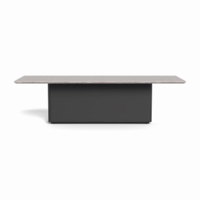 Santorini Outdoor Stone Rectangle Dining Table 108"outdoor table for balcony or garden