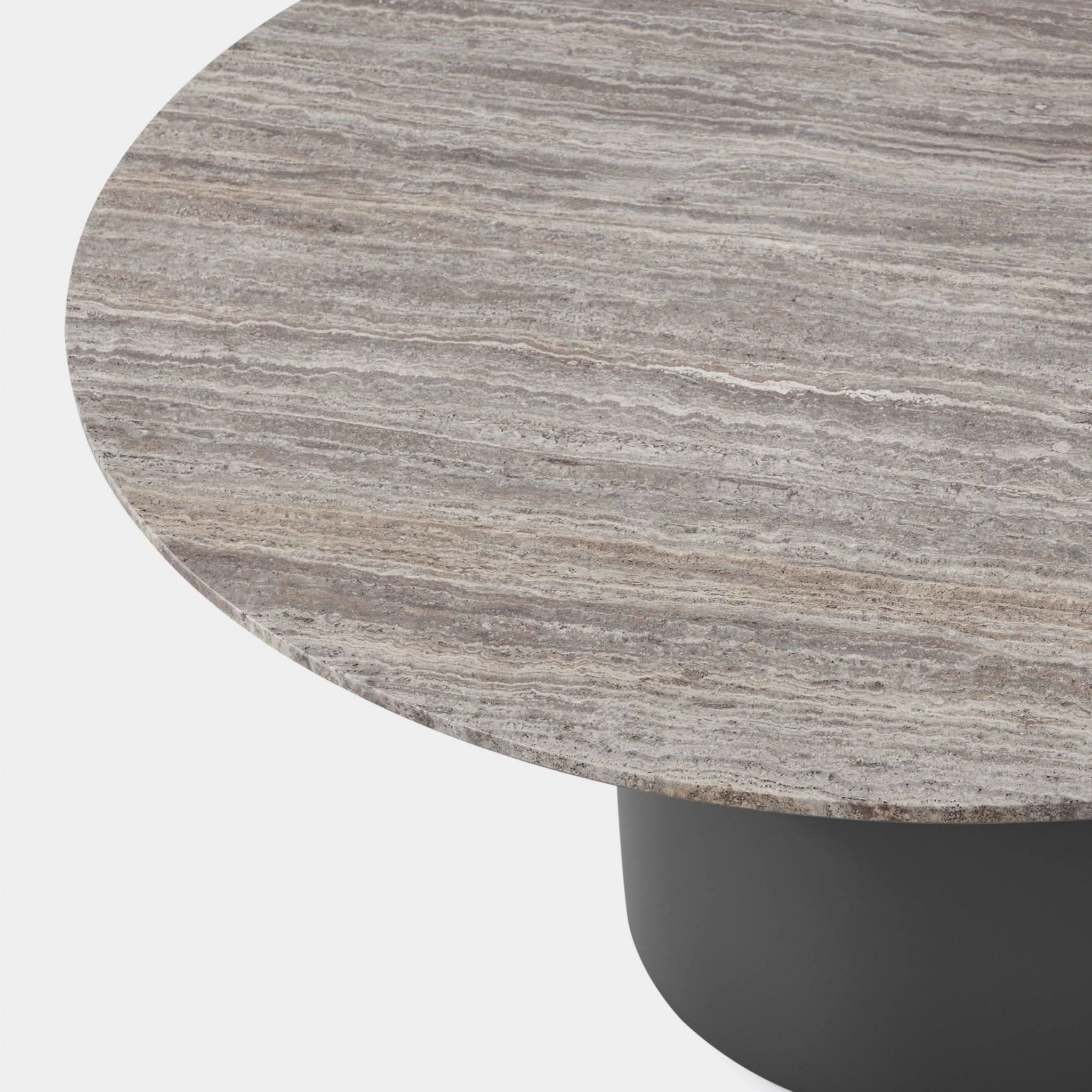 Santorini Outdoor Stone Round Dining Table 60"