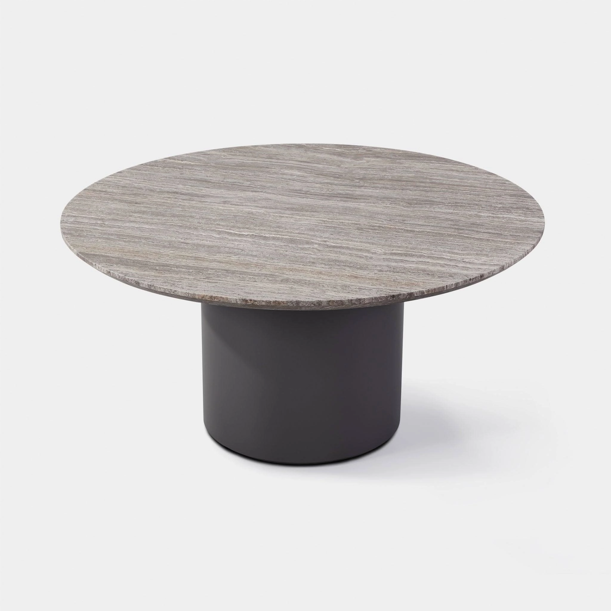 Santorini Outdoor Stone Round Dining Table 60"