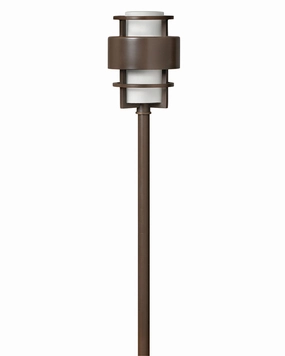 Saturn LED Path Light Metro BronzeDecorative outdoor post lights