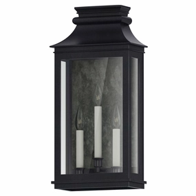 Savannah VX Three Light Outdoor Wall Sconce Black OxideOutdoor wall sconces with motion sensor