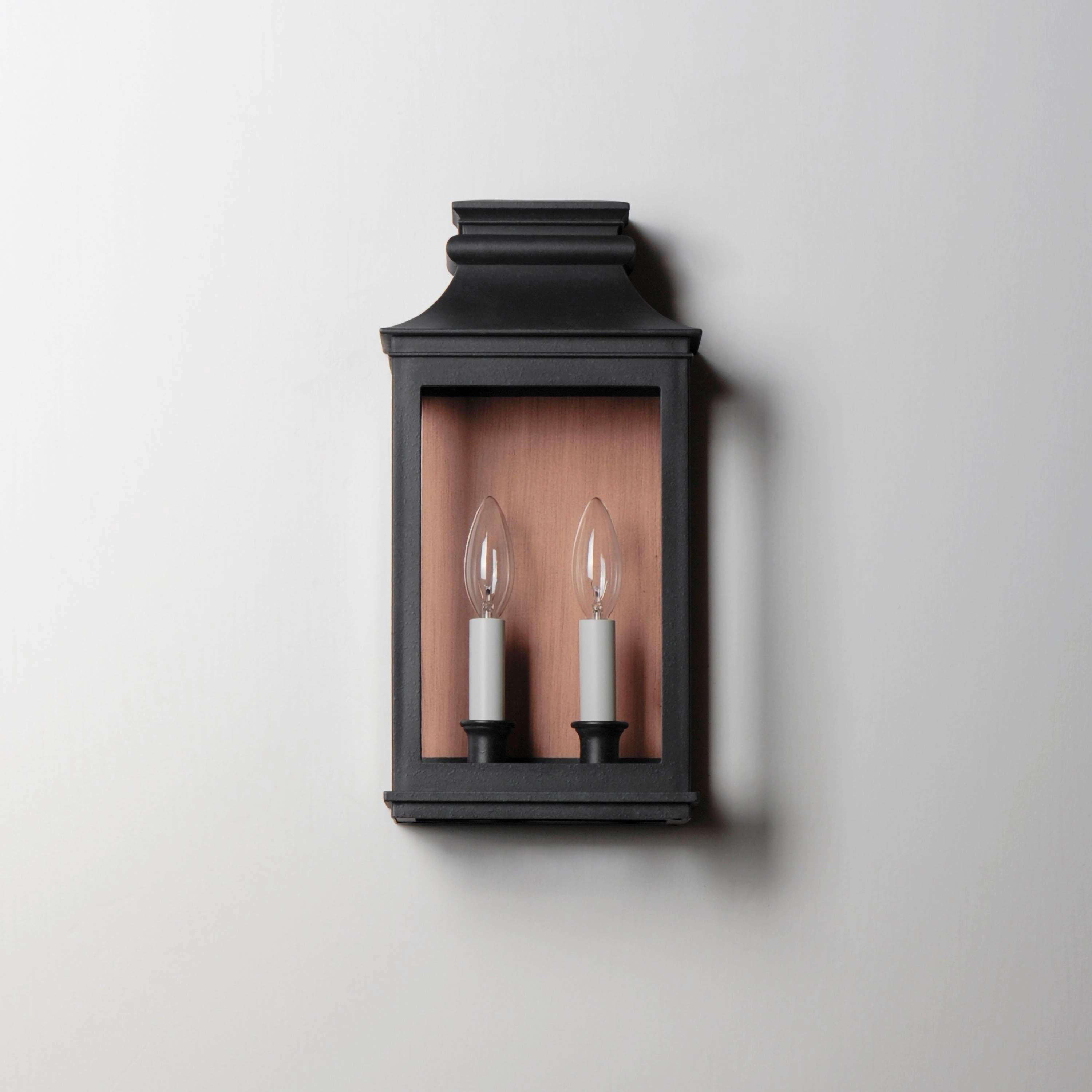 Savannah VX Two Light Outdoor Wall Sconce Antique Copper / Black Oxide