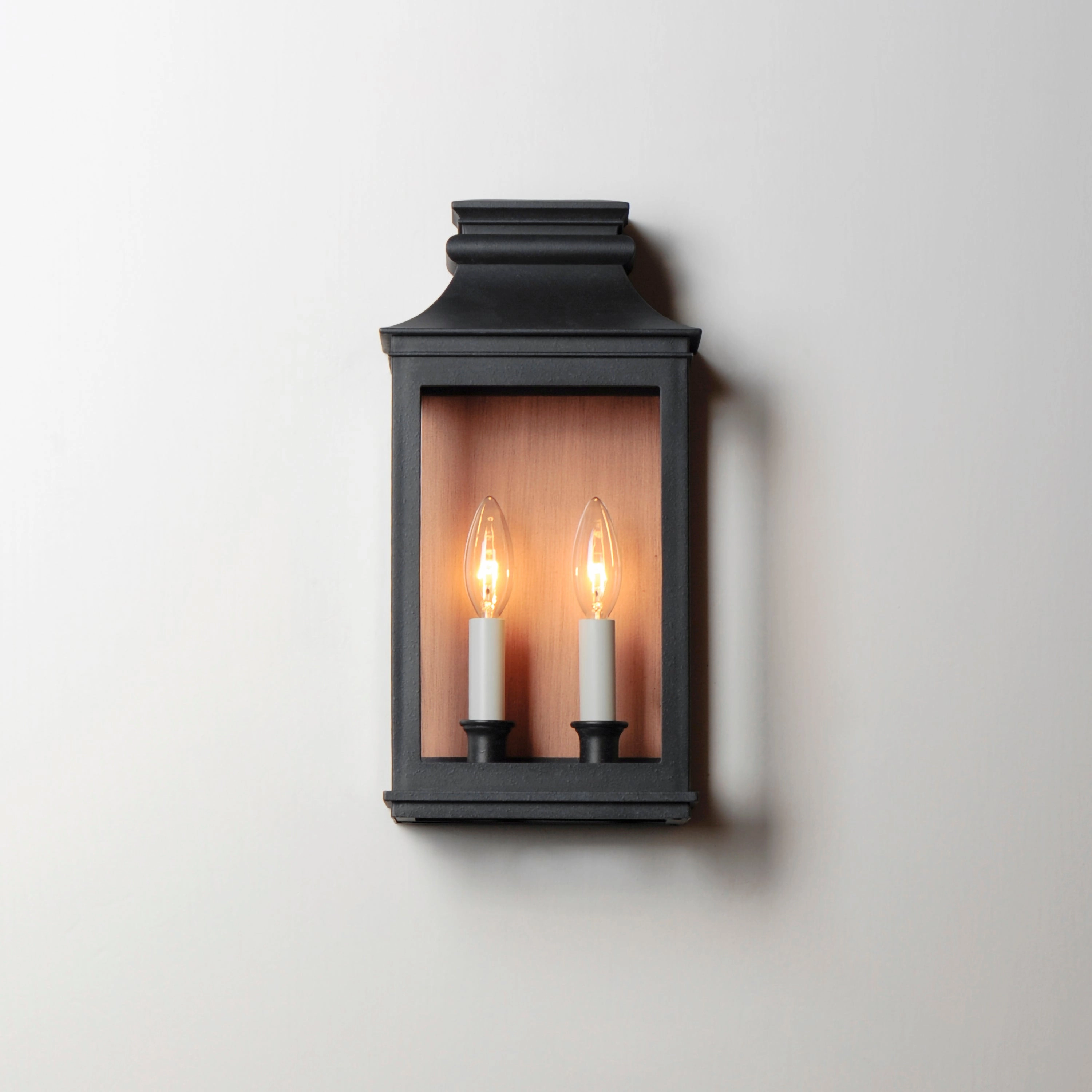 Savannah VX Two Light Outdoor Wall Sconce Antique Copper / Black Oxide