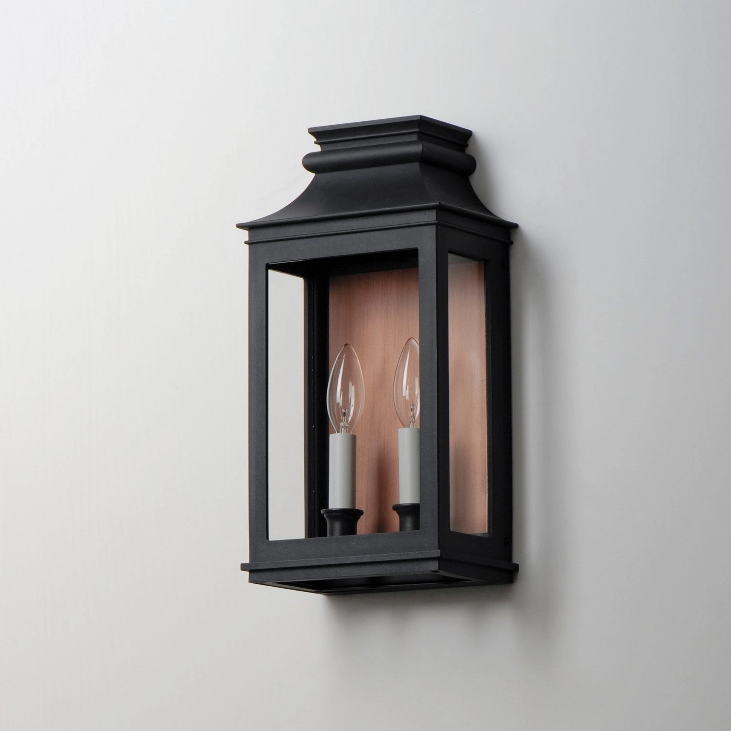 Savannah VX Two Light Outdoor Wall Sconce Antique Copper / Black Oxide