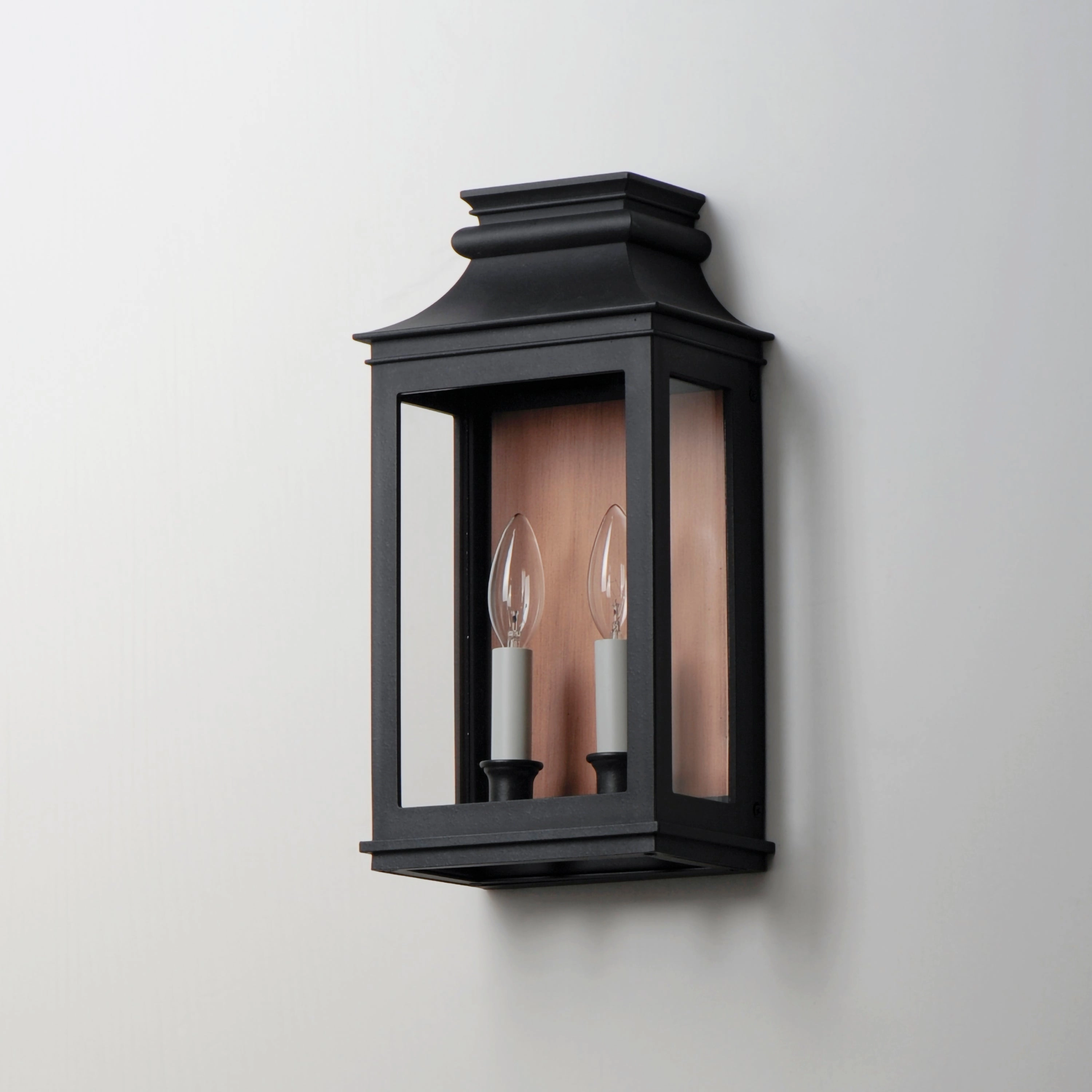 Savannah VX Two Light Outdoor Wall Sconce Antique Copper / Black Oxide