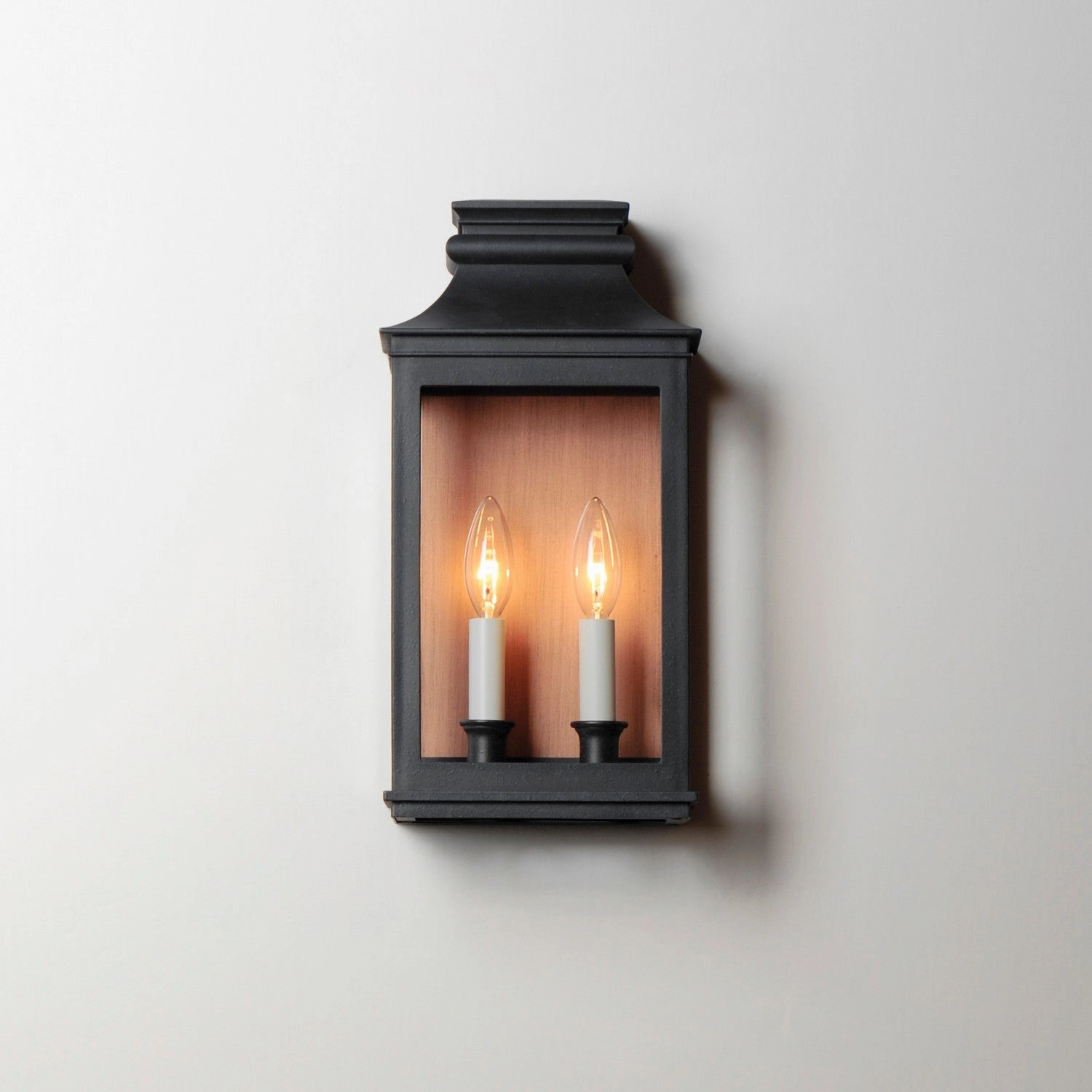 Savannah VX Two Light Outdoor Wall Sconce Antique Copper / Black Oxide