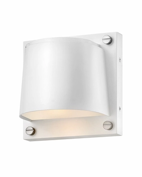 Scout LED Wall Mount Satin WhiteOutdoor wall sconces with motion sensor