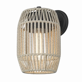 Seabrooke One Light Outdoor Wall Sconce Natural BlackOutdoor wall sconces with motion sensor