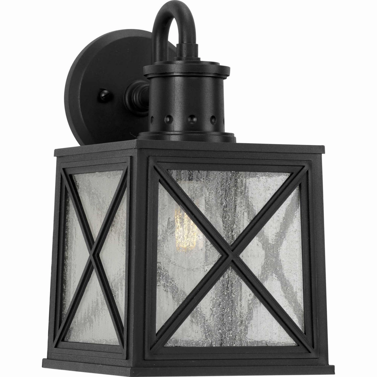 Seagrove One Light Wall Lantern Black