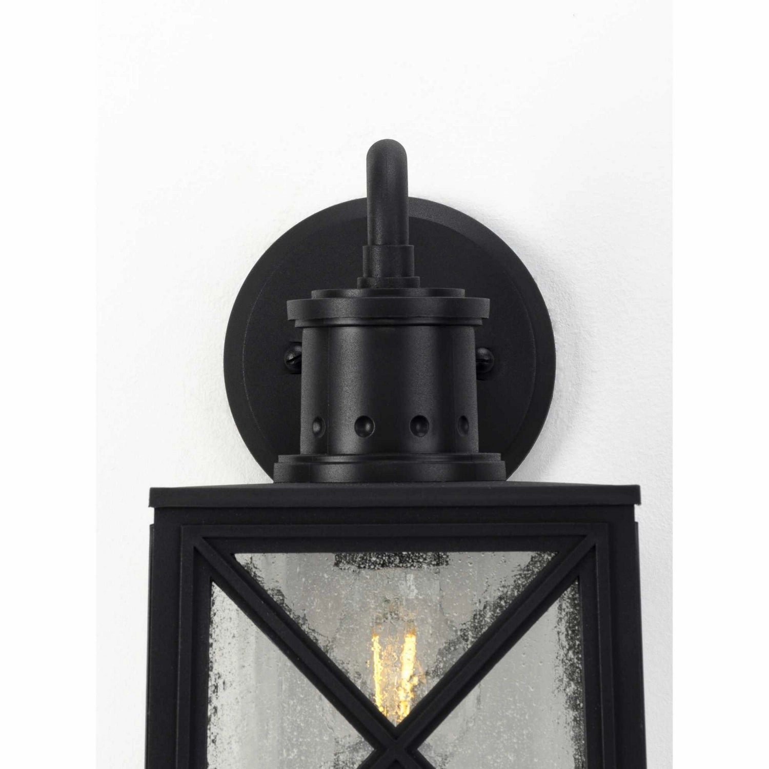 Seagrove One Light Wall Lantern Black