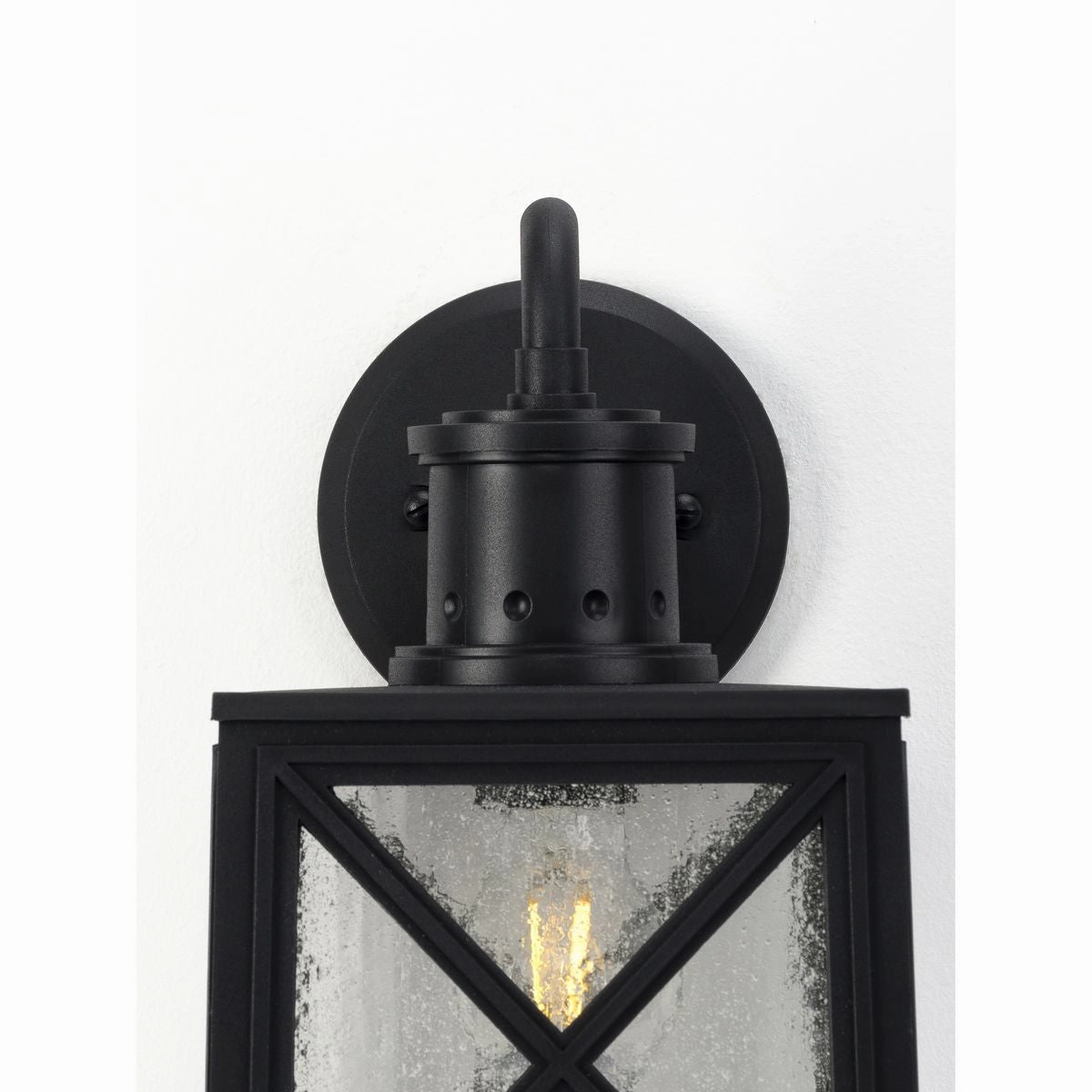 Seagrove One Light Wall Lantern Black