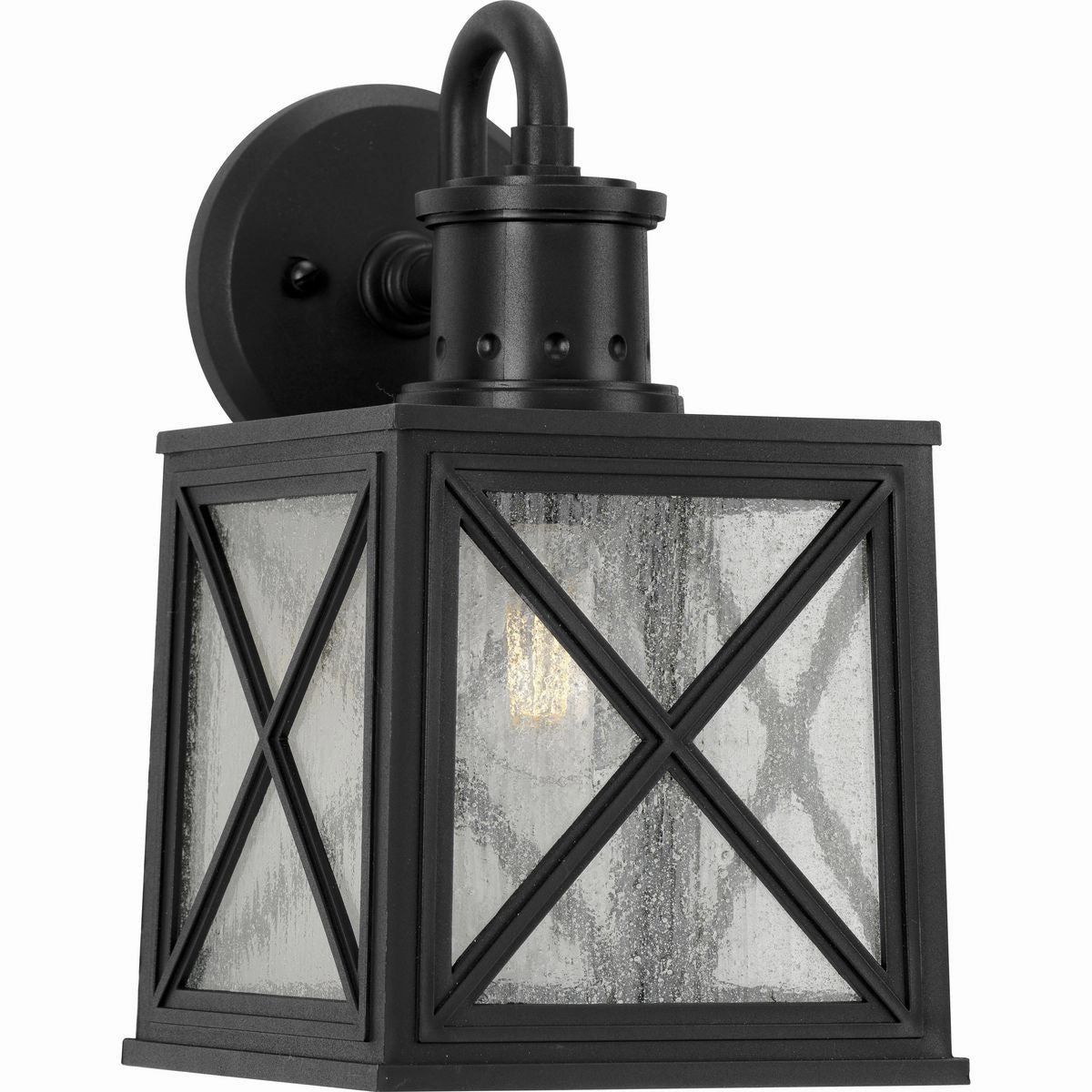 Seagrove One Light Wall Lantern Black