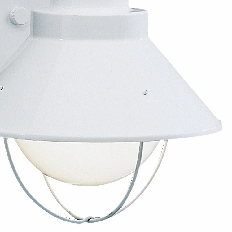Seaside One Light Outdoor Wall Mount White