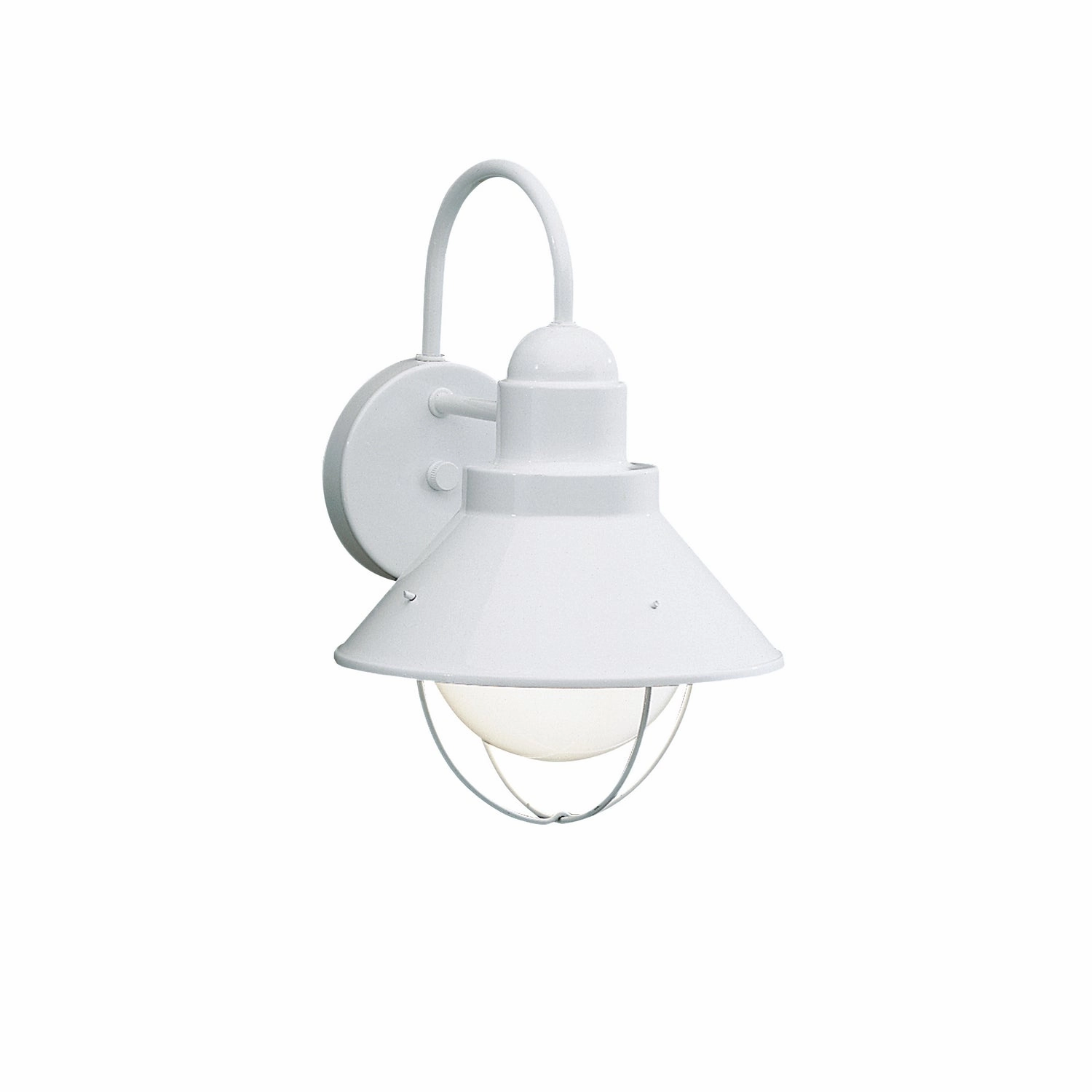 Seaside One Light Outdoor Wall Mount WhiteOutdoor wall sconces with motion sensor
