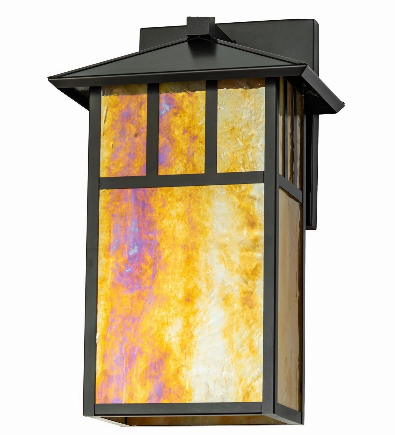 Seneca One Light Wall Sconce Craftsman Brown