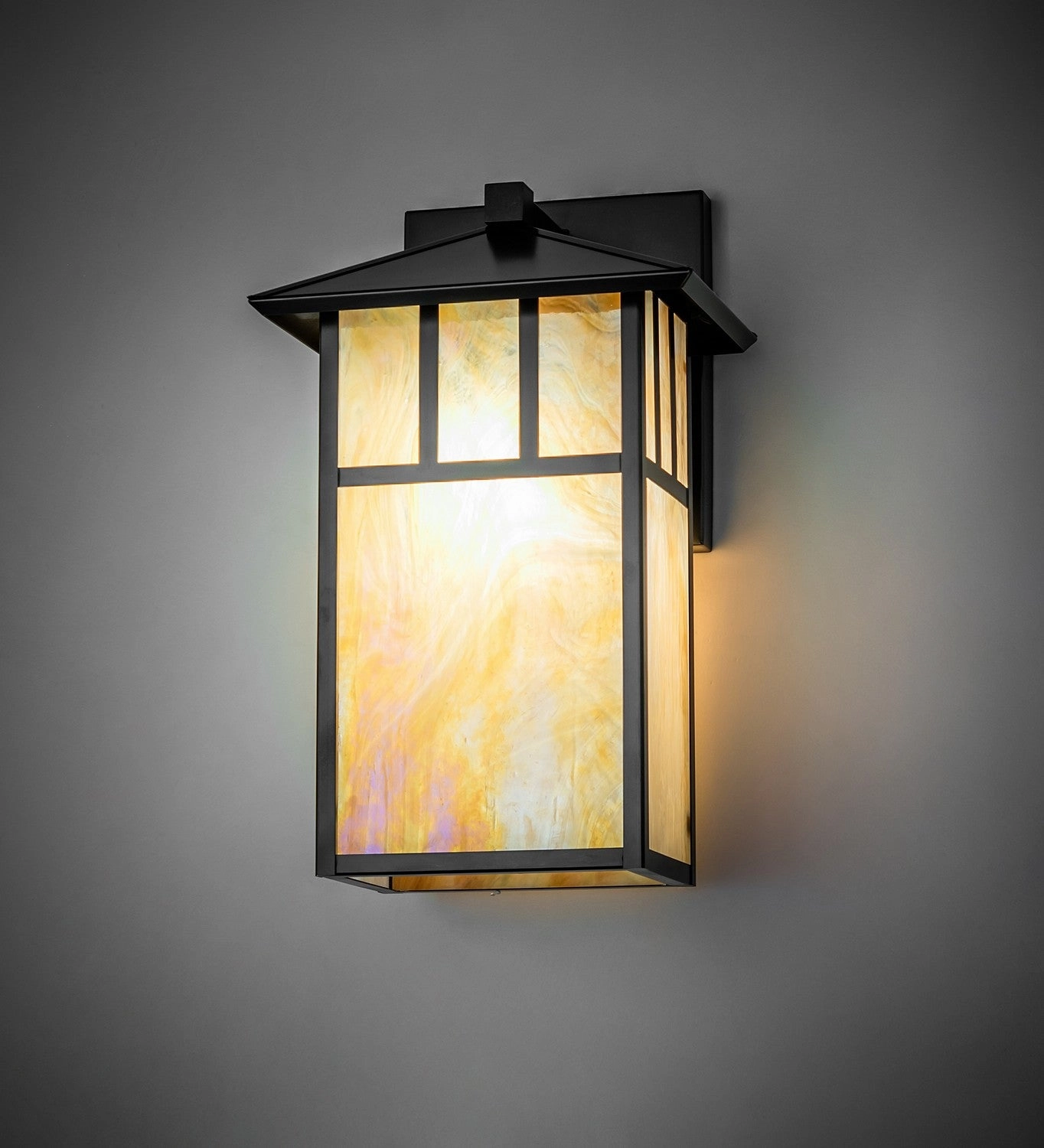 Seneca One Light Wall Sconce Craftsman Brown