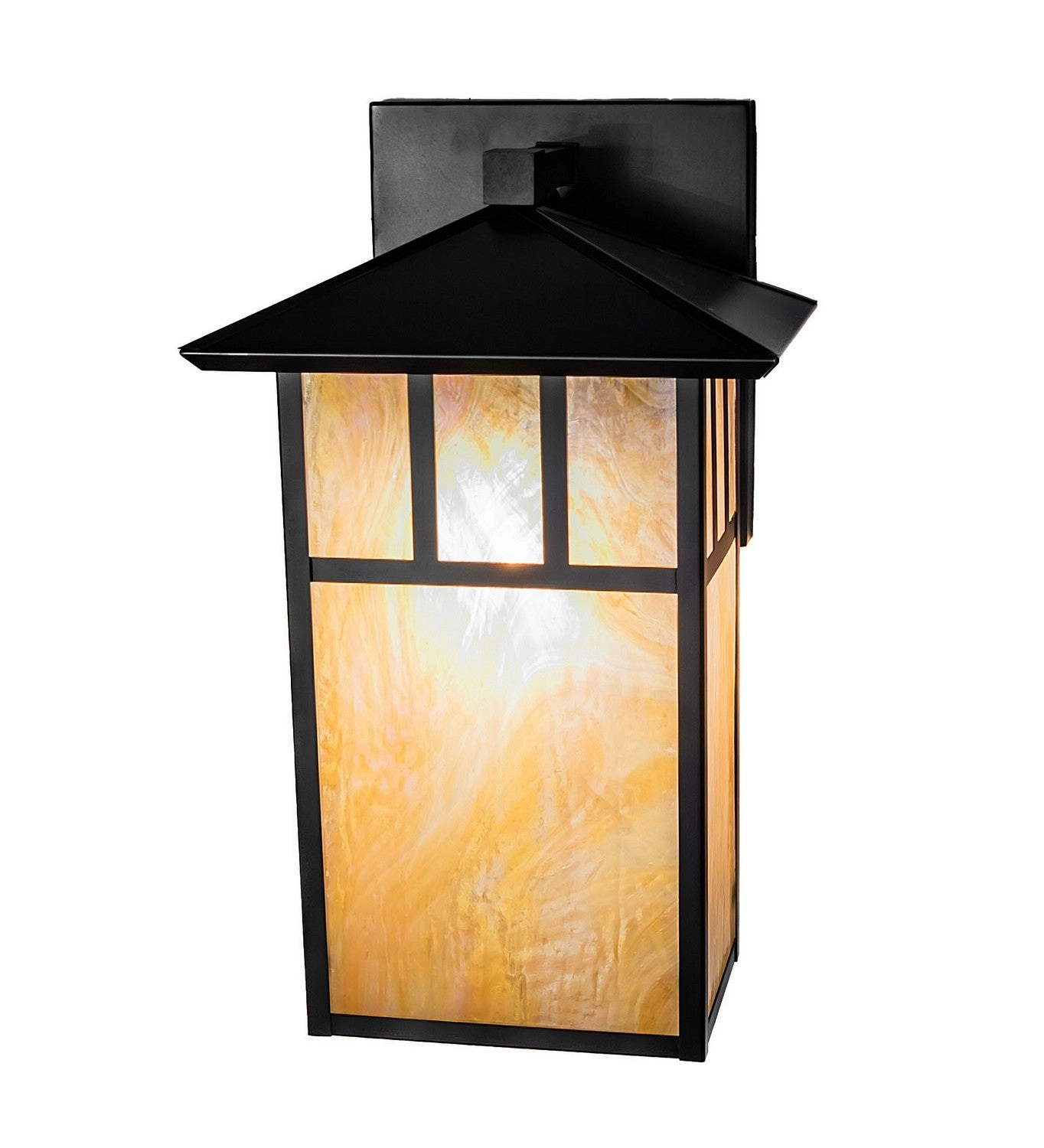 Seneca One Light Wall Sconce Craftsman Brown