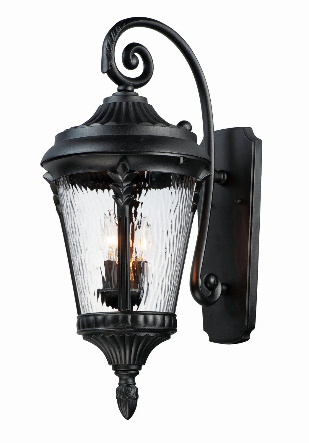 Sentry Three Light Outdoor Wall Lantern BlackOutdoor wall sconces with motion sensor