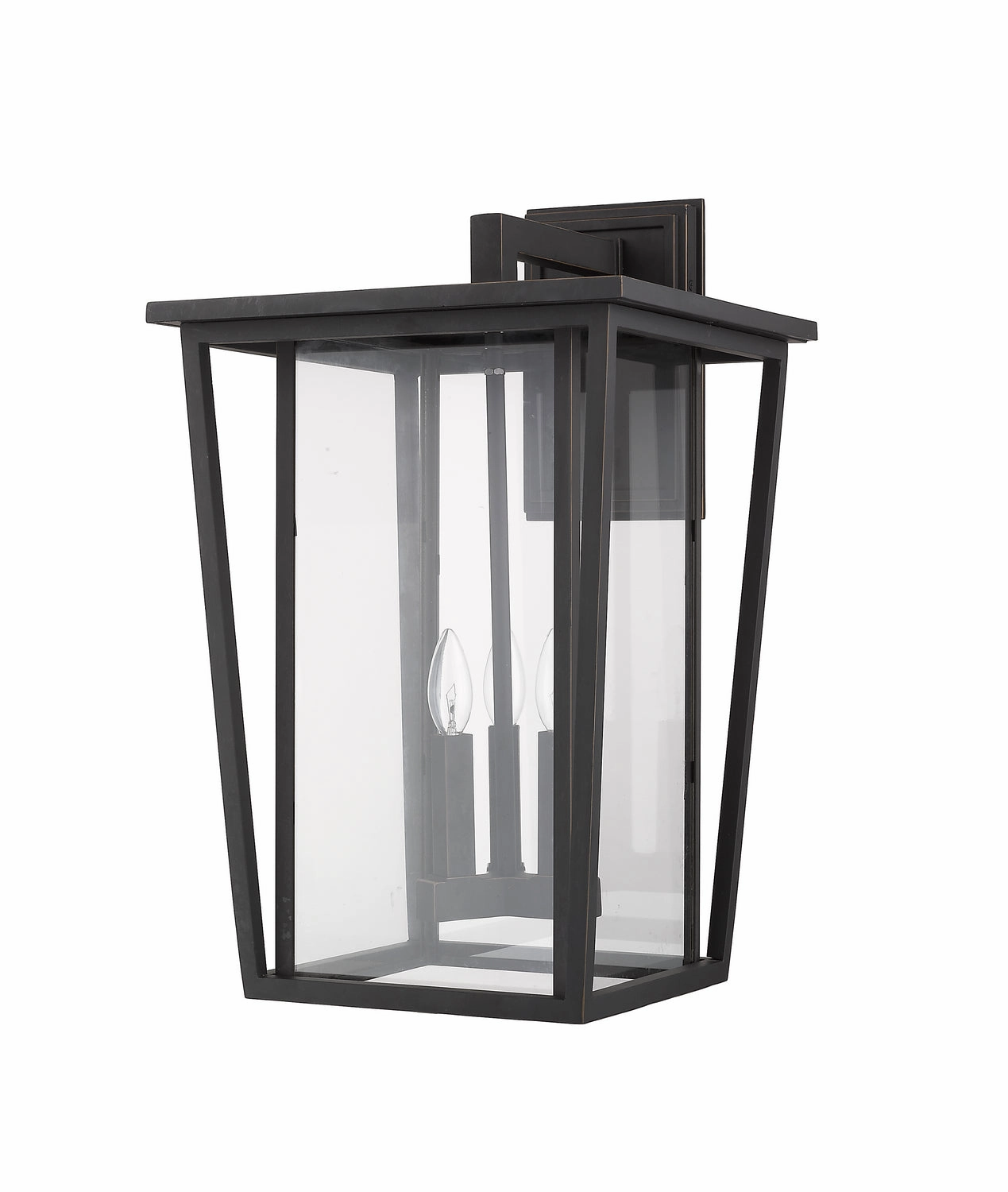 Seoul Three Light Outdoor Wall Light Oil Rubbed Bronze