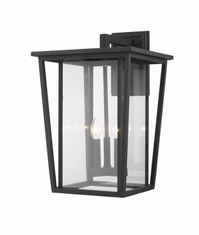 Seoul Three Light Outdoor Wall Light Oil Rubbed BronzeOutdoor wall sconces with motion sensor