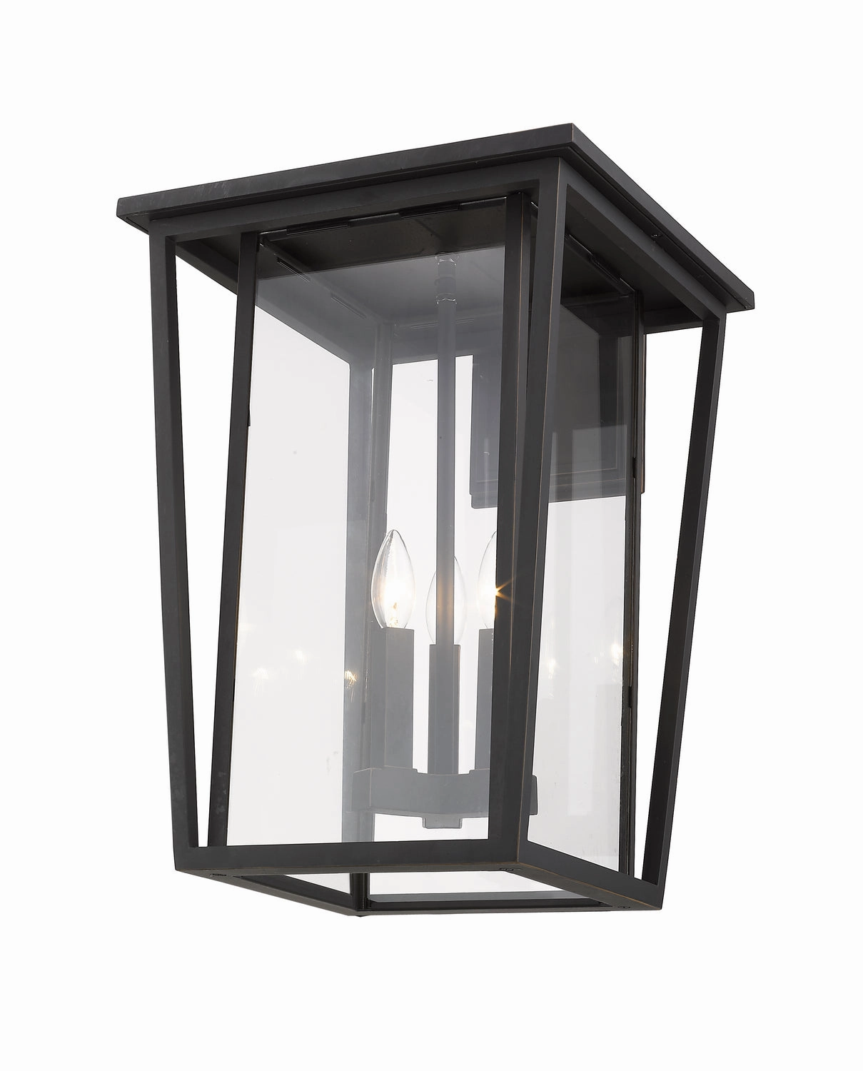 Seoul Three Light Outdoor Wall Light Oil Rubbed Bronze