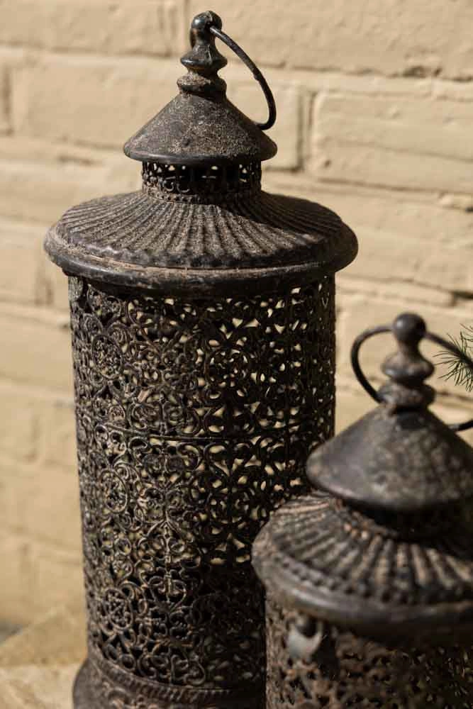 Set of 2 Rustic Lanterns