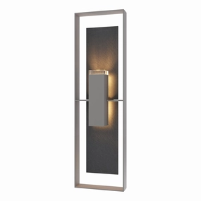 Shadow Box Extra Tall Outdoor Sconce with SlateWeatherproof outdoor lighting