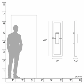 Shadow Box Extra Tall SconceWeatherproof outdoor lighting