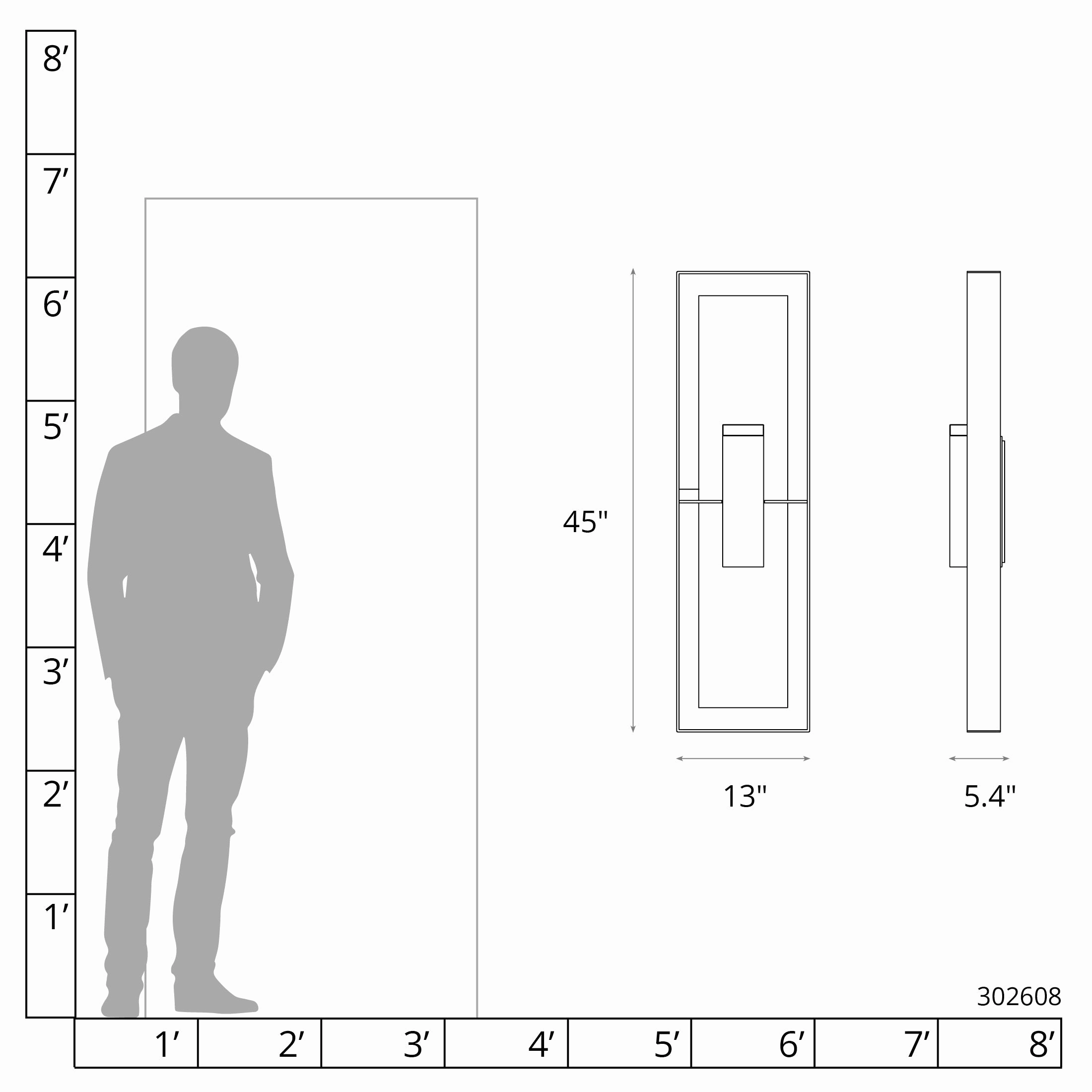 Shadow Box Extra Tall SconceWeatherproof outdoor lighting