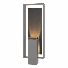 Shadow Box Large Outdoor Sconce with SlateWeatherproof outdoor lighting