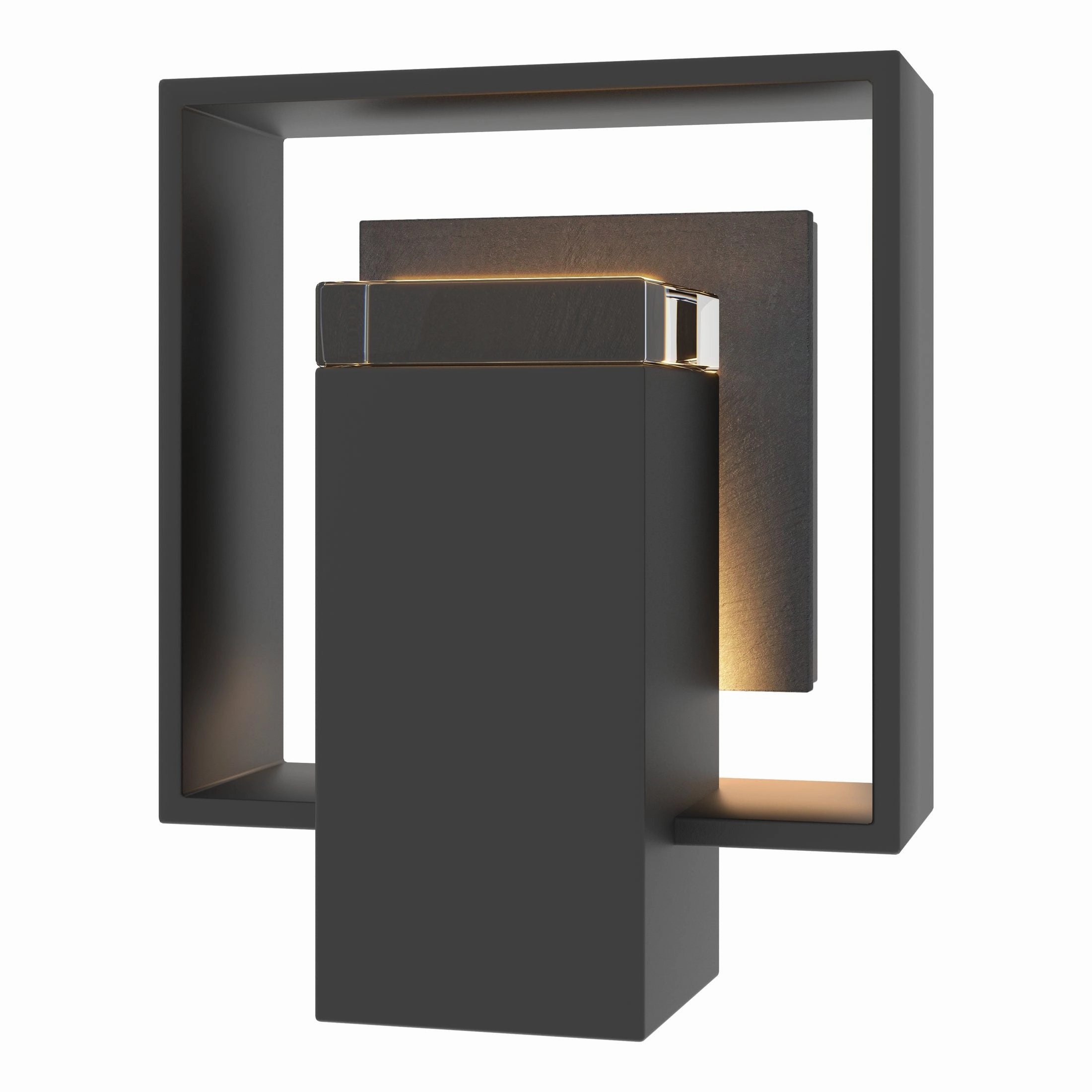 Shadow Box Small Outdoor Sconce with SlateWeatherproof outdoor lighting