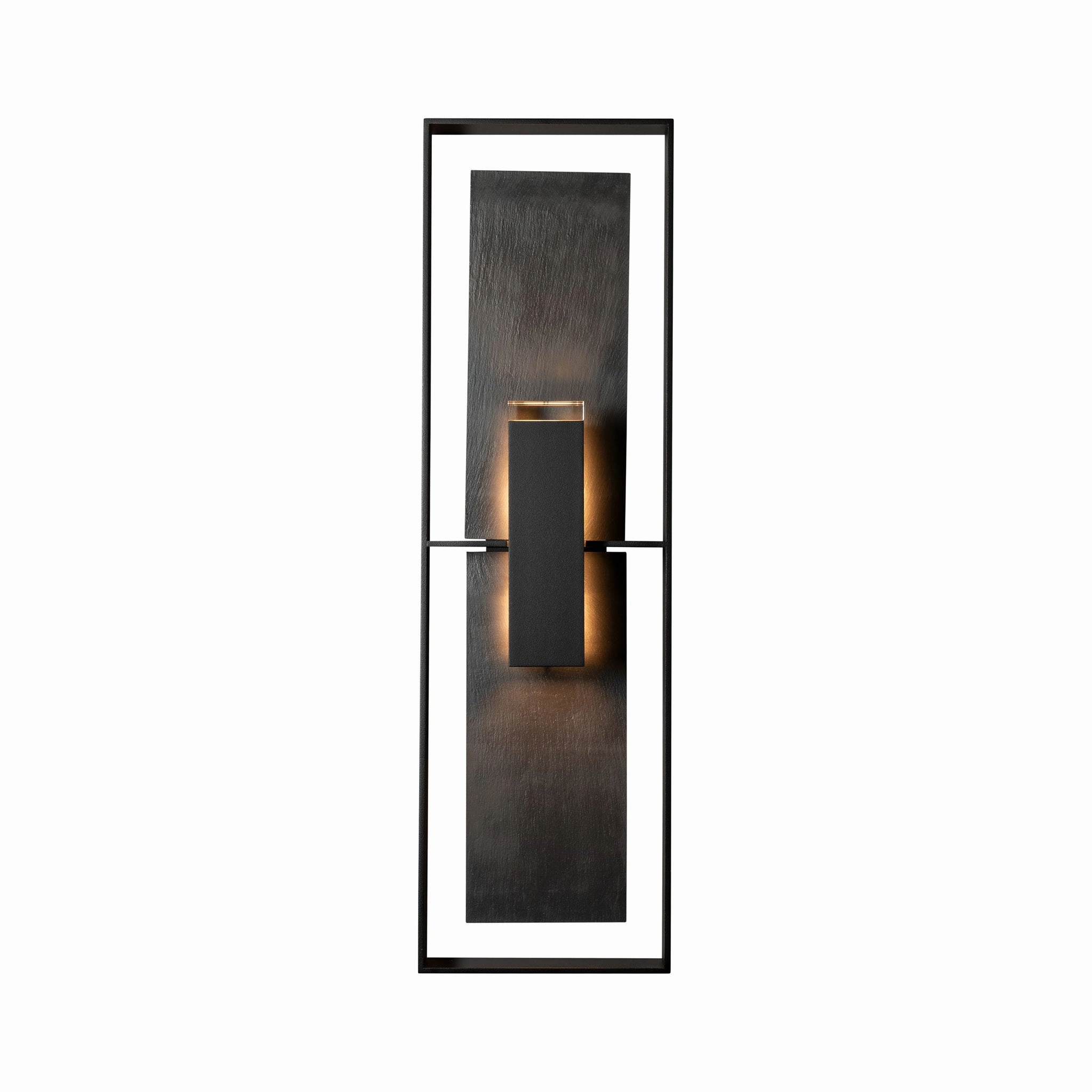 Shadow Box Tall w/Slate Dark Sky Friendly Outdoor Sconce