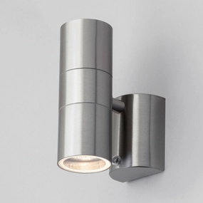 SHARON - CGC Stainless Steel Dual Outdoor Wall Spotlight With Photocell Sensor IP65Outdoor wall sconces with motion sensor