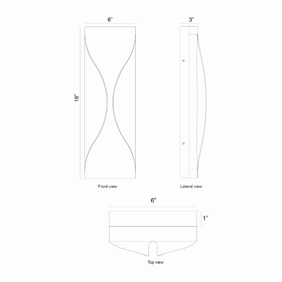 Shayla 18" Outdoor Wall Mount