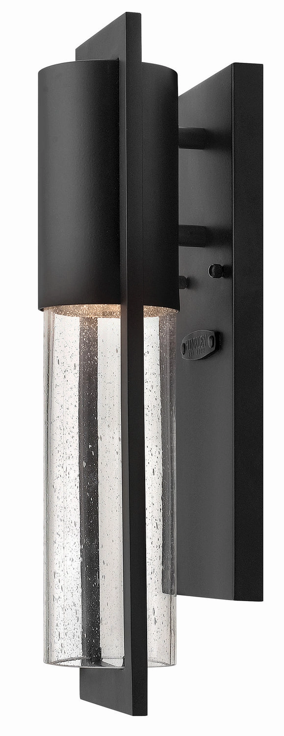 Shelter LED Wall Mount BlackOutdoor wall sconces with motion sensor