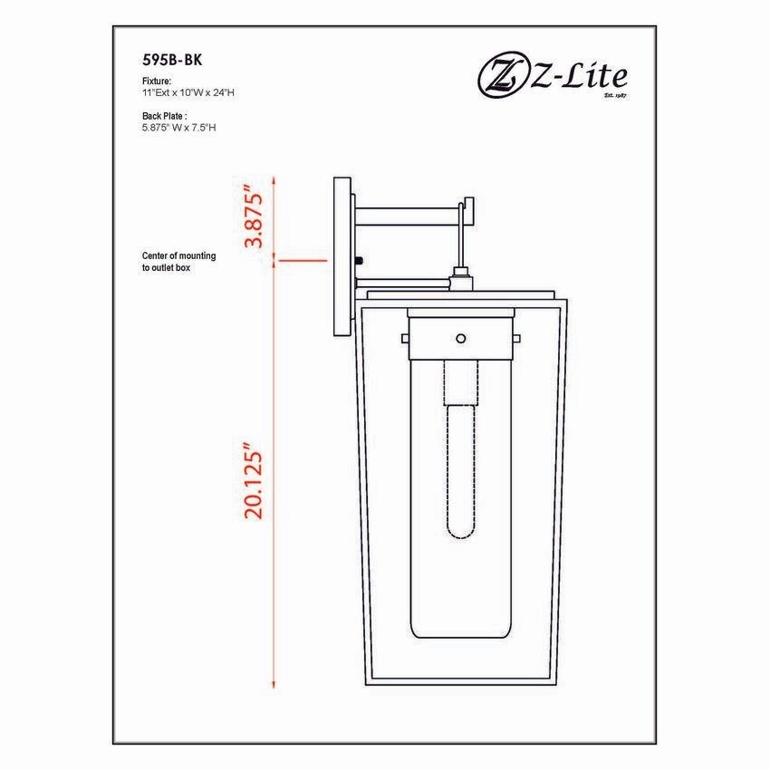 Sheridan 1-Light 24" Outdoor Wall Light