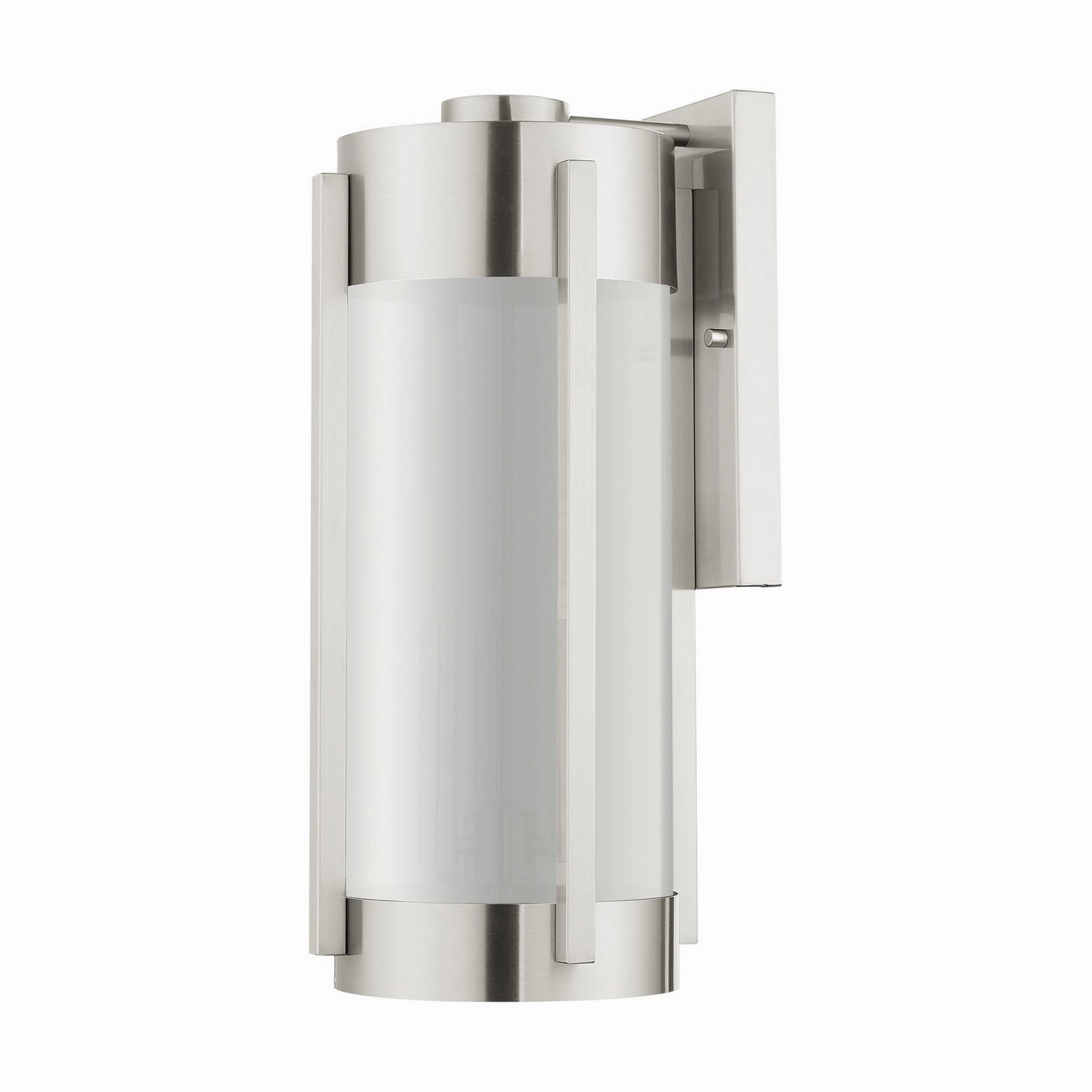 Sheridan Three Light Outdoor Wall Lantern Brushed Nickel