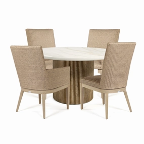 Siena 5 Piece Dining Setwaterproof wicker balcony furniture