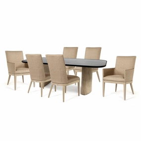 Siena 7 Piece Dining Setwaterproof wicker balcony furniture